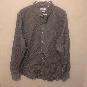 Black & White SLIM FIT Checkered Button-Up L/S XL Shirt UNIQLO